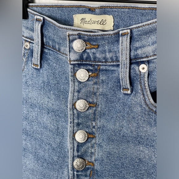 Madewell The Perfect Vintage Straight Jean Becker Wash Button Fly N3915 - Picture 8 of 13